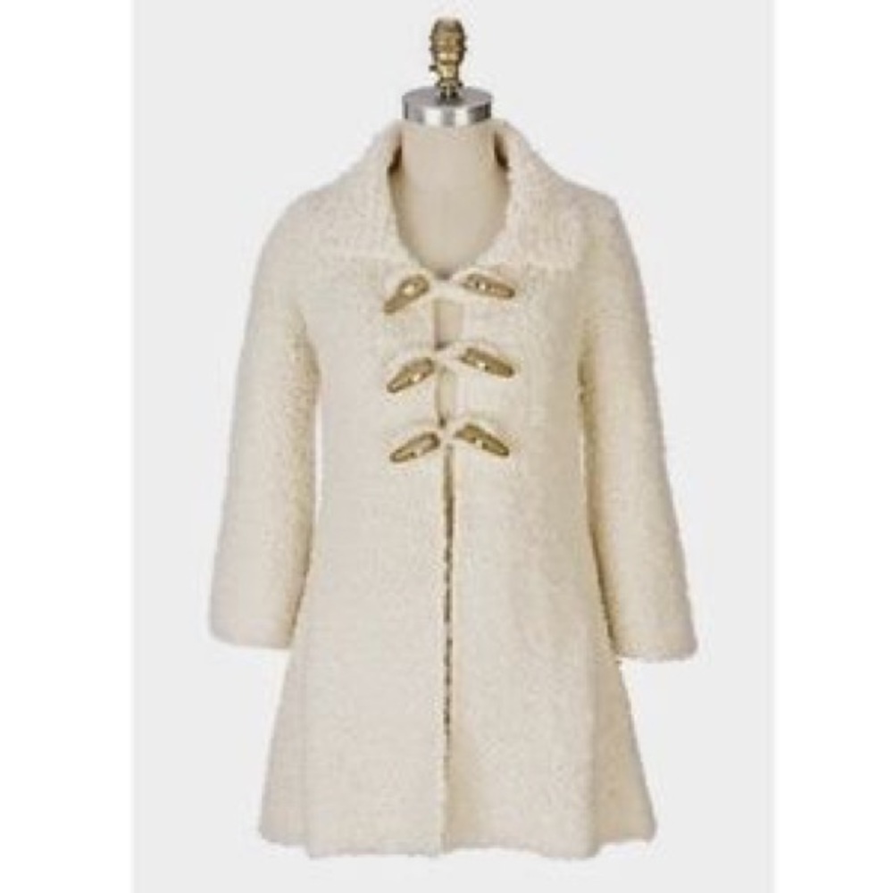 Anthropologie Sleeping on Snow sweater boucle coat
